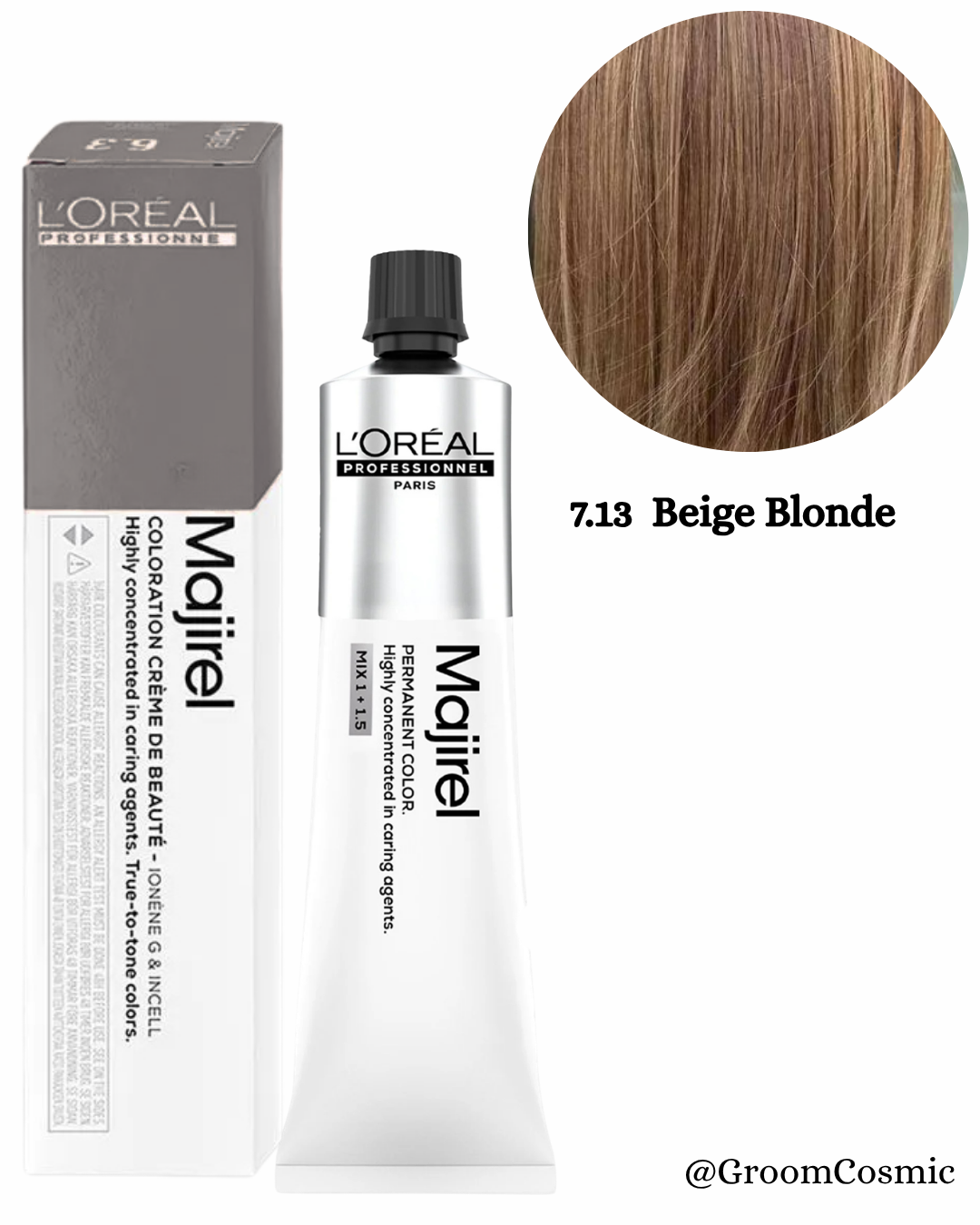 Loreal Professionnel Majirel 7.13 Beige Blonde 60 Ml