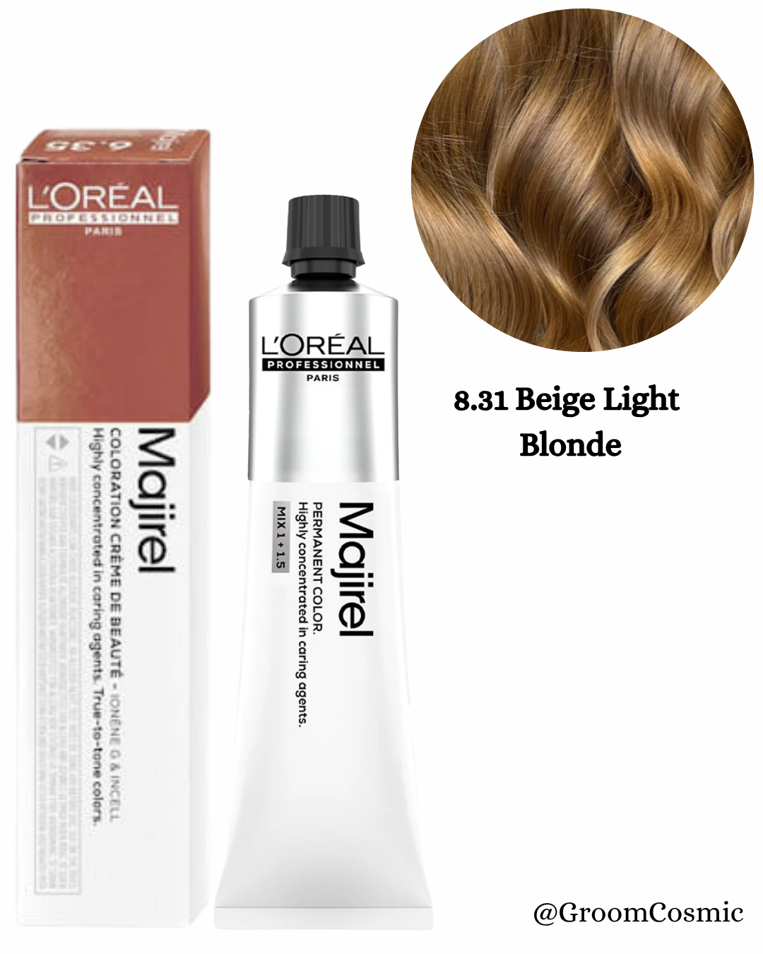 Loreal Professionnel Majirel 8.31 Beige Light Blonde 60 Ml