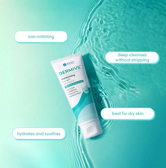 Jenpharm Dermive Moisturizing Face Wash - 100ml