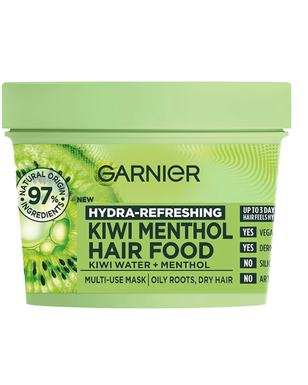 Garnier Fructis Kiwi Menthol Hair Food Mask - 390 Ml