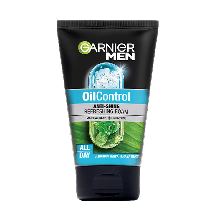 Garnier Men Oil Control Anti Shine Refreshing Foam 100 Ml