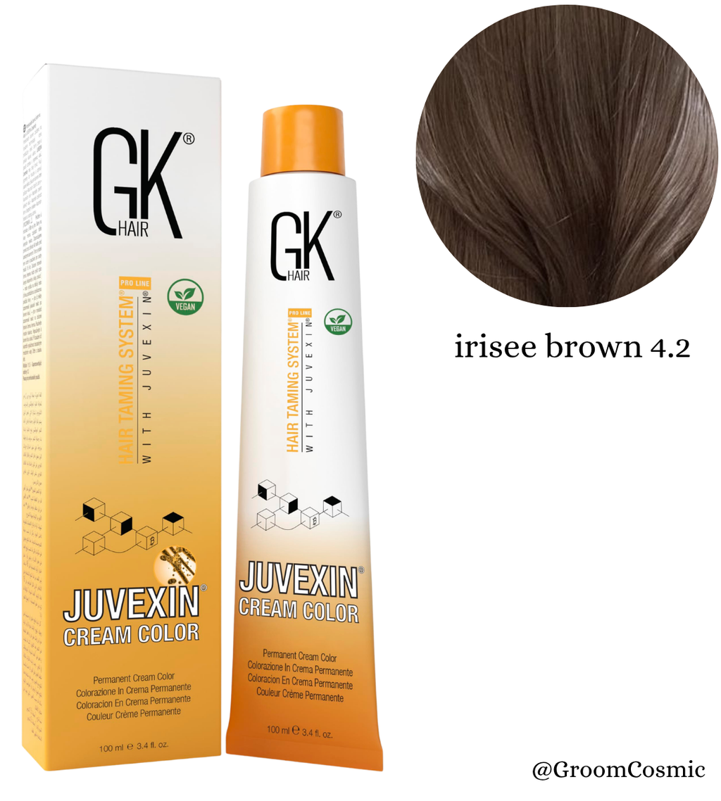 GK Hair Color Cream 4.2 Irisee Brown - 100 Ml