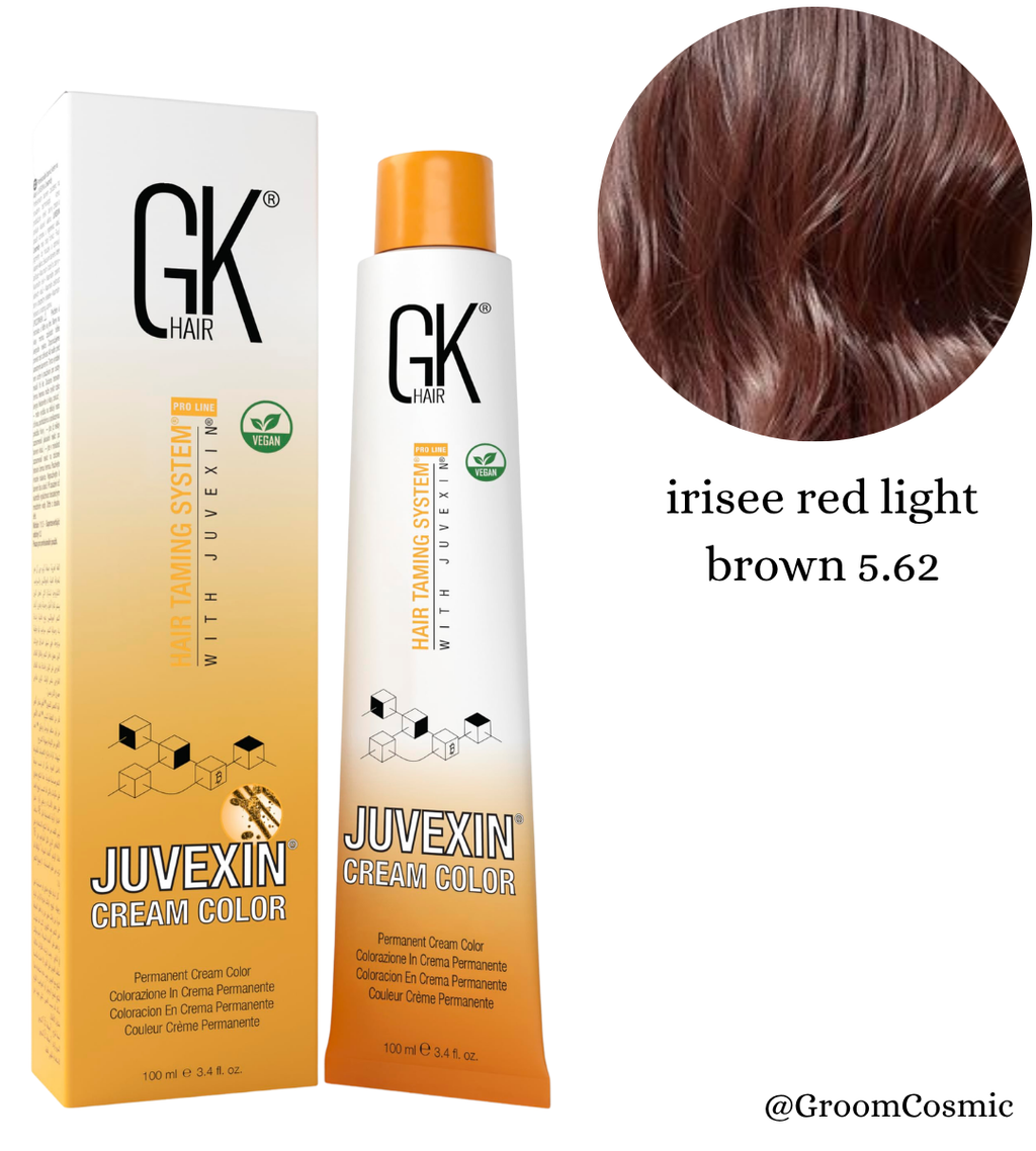 GK Hair Color Cream 5.62 Irisee Red Light Brown - 100 Ml