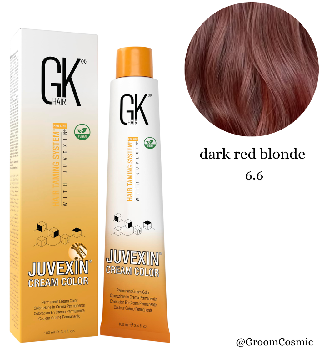 GK Hair Color Cream 6.6 Dark Red Blonde - 100 Ml
