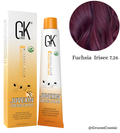 GK Hair Color Cream 7.26 Fuchsia Irisee - 100 Ml
