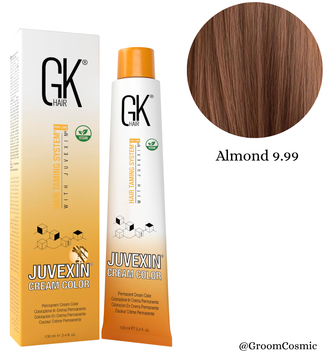 GK Hair Color Cream 9.99 Almond - 100 Ml