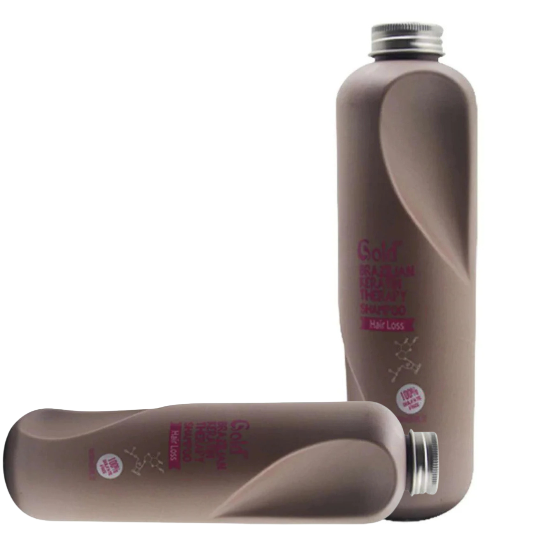 Gold Brazilian Keratin Shampoo For Hair Loss 300 Ml