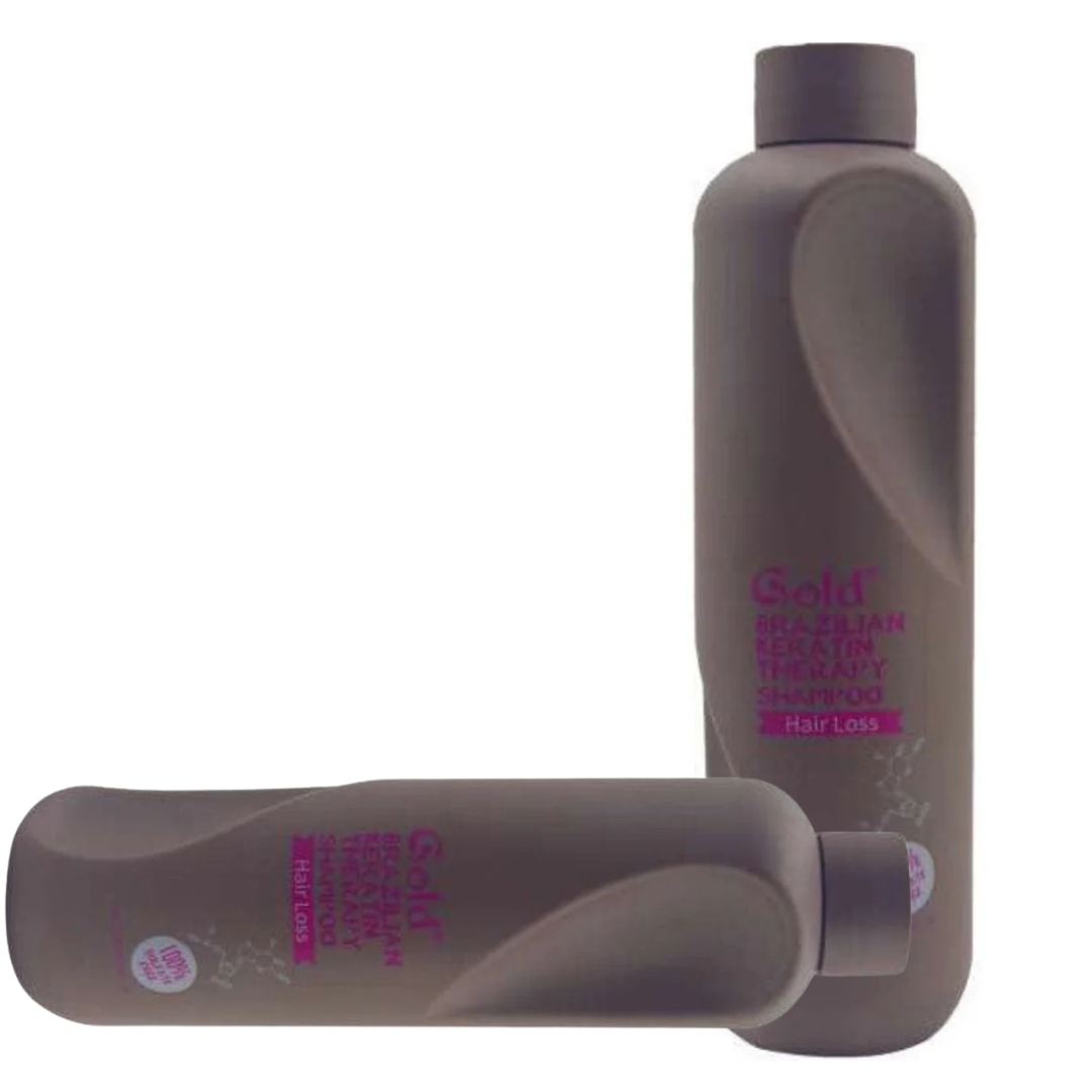 Gold Brazilian Keratin Shampoo For Hair Loss 580 Ml