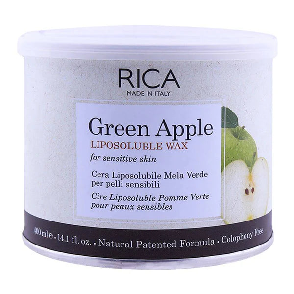 RICA Green Apple Wax For Sensitive Skin Liposoluble 400 ML
