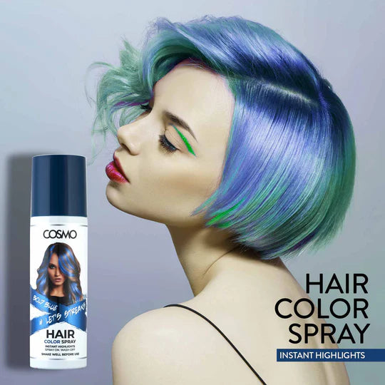 Cosmo Temporary Hair Colour Spray Bold Blue