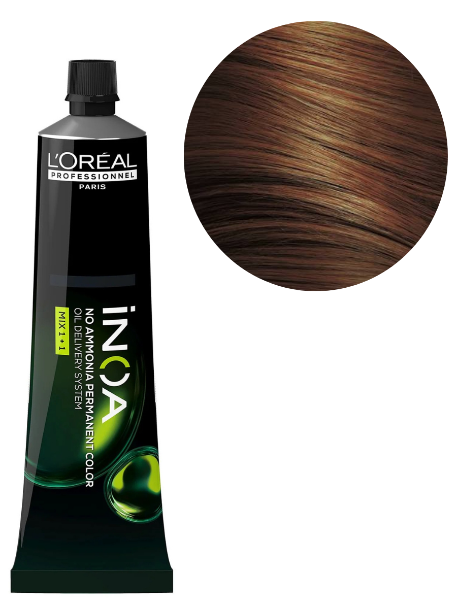 Loreal Inoa 5.45 Light Copper Mahogany Brown Hair Color 60g