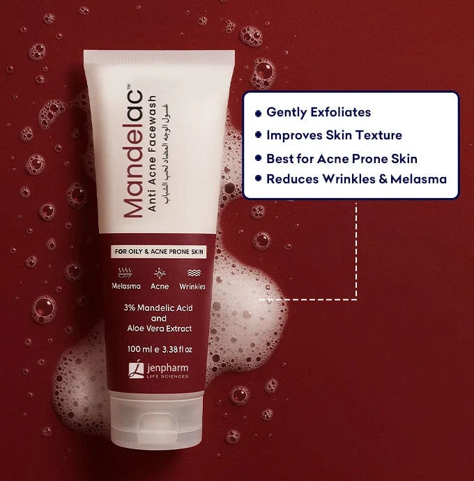 Jenpharm Mandelac Anti Acne Face Wash - 100ml