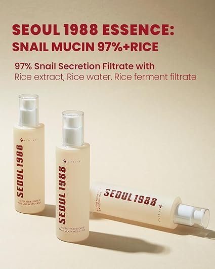 K-Secret Seoul 1988 Essence Snail Mucin 97% + Rice - 100 Ml