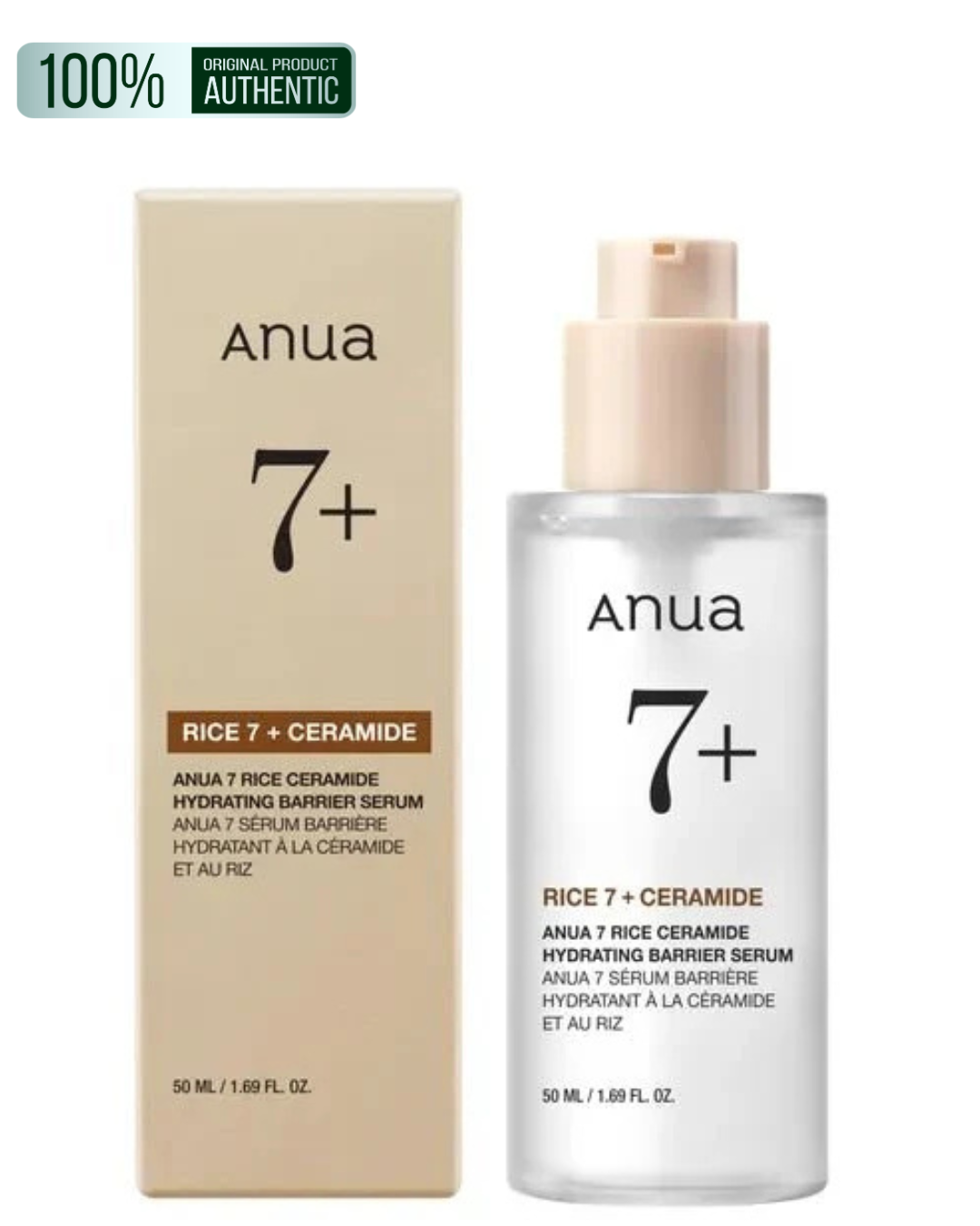 Anua 7+ Rice Ceramide Hydrating Barrier Serum - 50 Ml