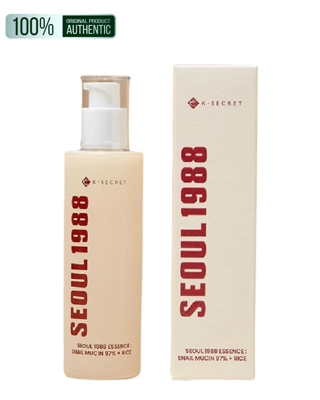 K-Secret Seoul 1988 Essence Snail Mucin 97% + Rice - 100 Ml