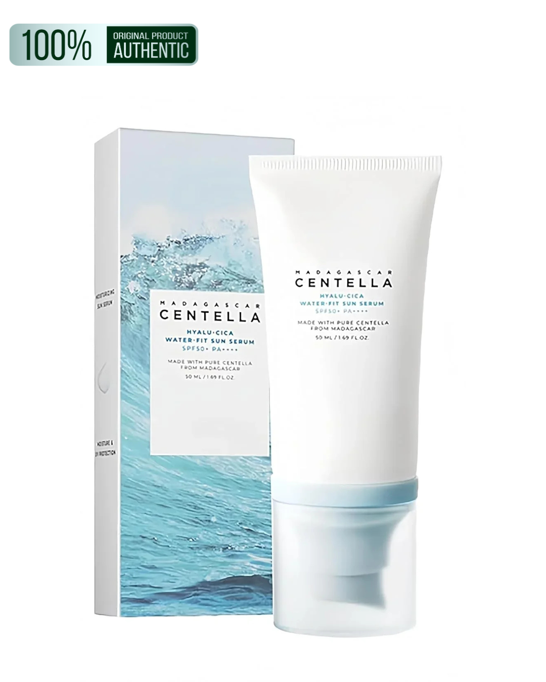 Skin1004 Madagascar Hyalu-Cica Water-Fit Sun Serum SPF-50 Twin Pack - 50 Ml