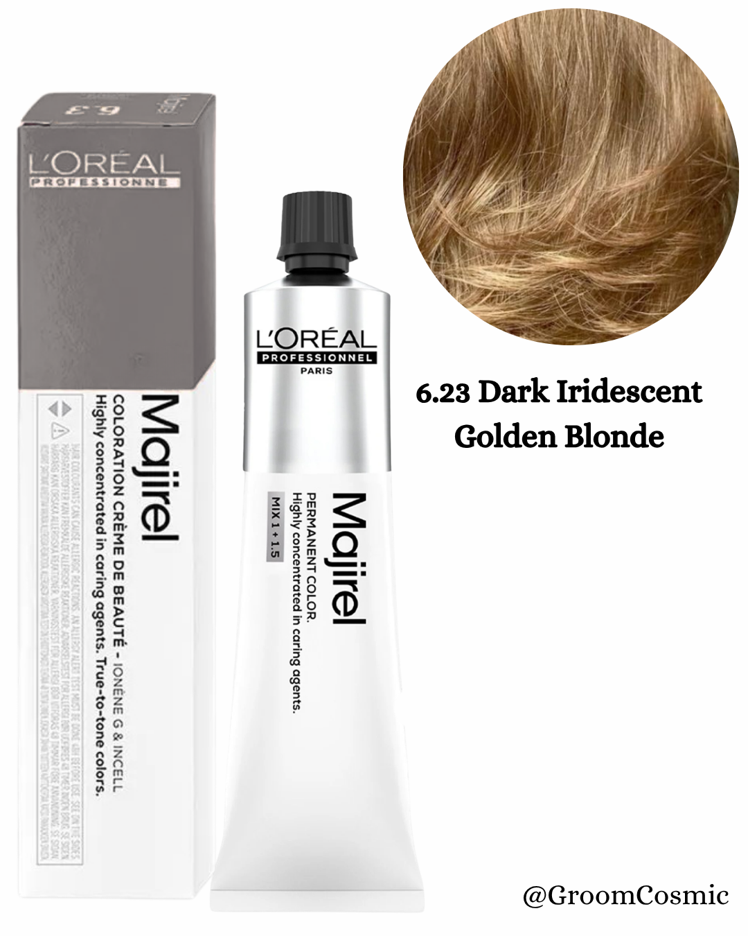 Loreal Professionnel Majirel 6.23 Dark Iridescent Golden Blonde 60 Ml