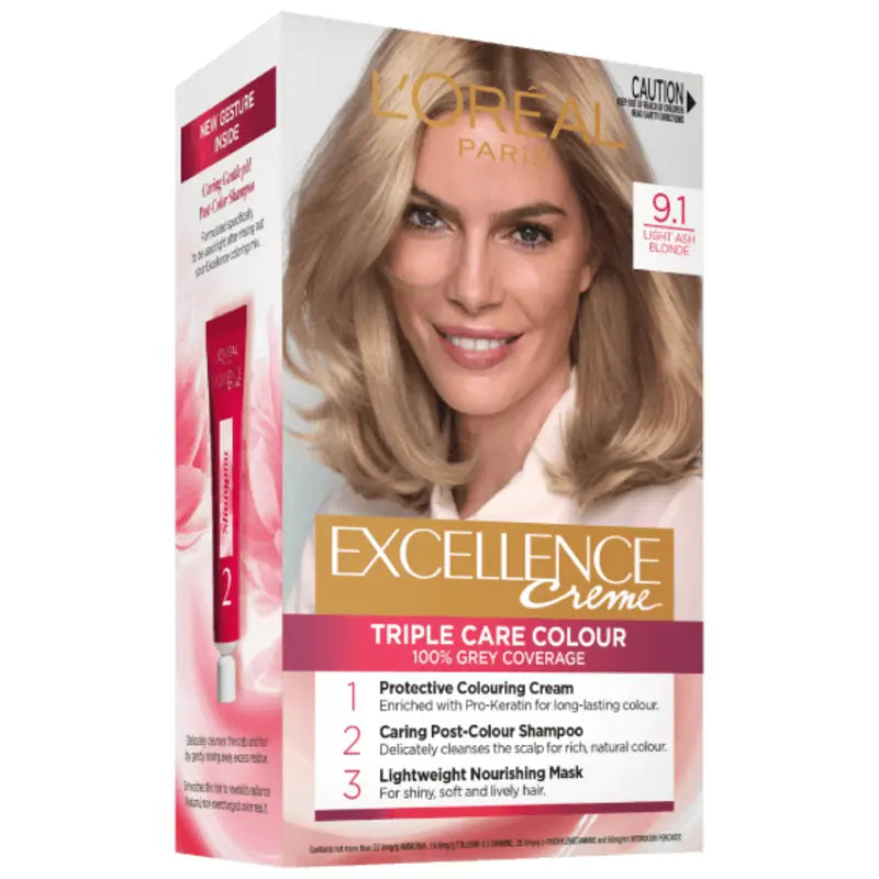 LOreal Excellence Permanent Hair Color 9.1 Very Light Ash Blonde