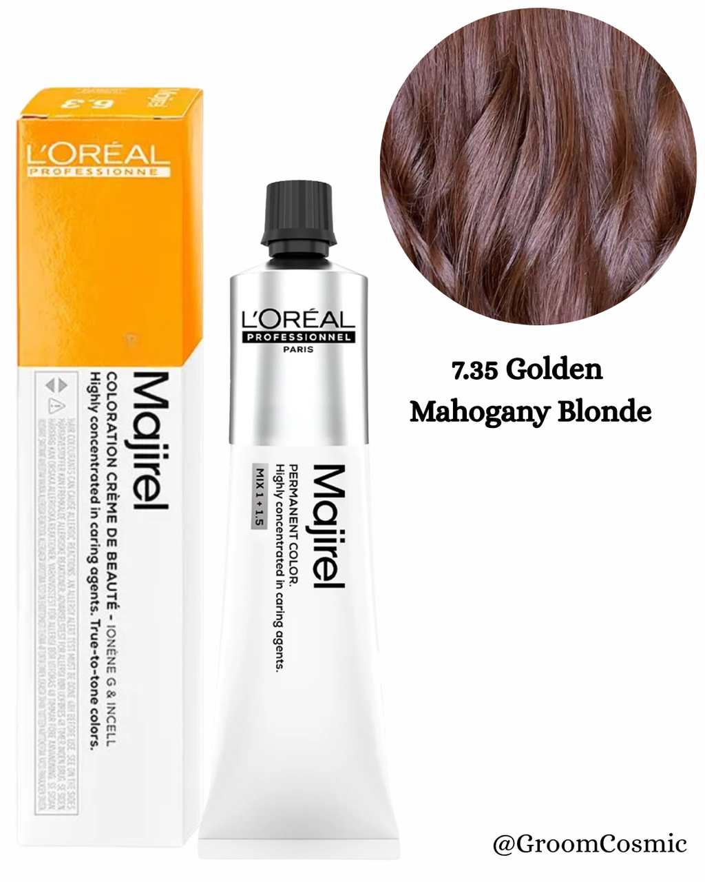 Loreal Professionnel Majirel 7.35 Golden Mahogany Blonde 60 Ml