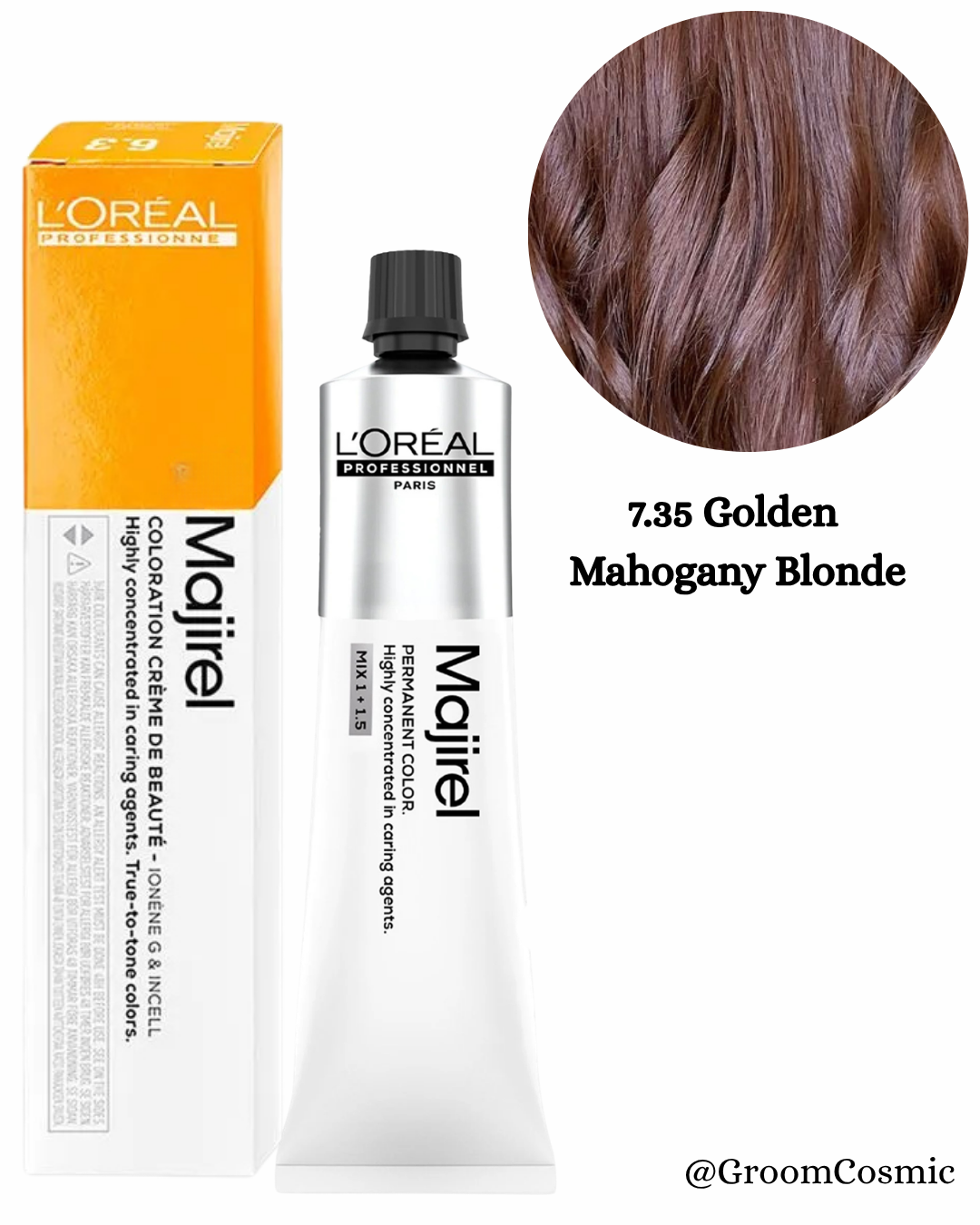 Loreal Professionnel Majirel 7.35 Golden Mahogany Blonde 60 Ml