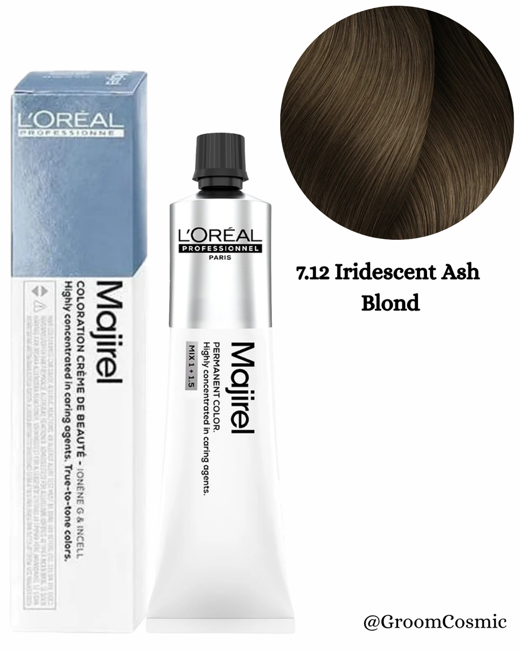 Loreal Professionnel Majirel 7.12 Iridescent Ash Blond 60 Ml