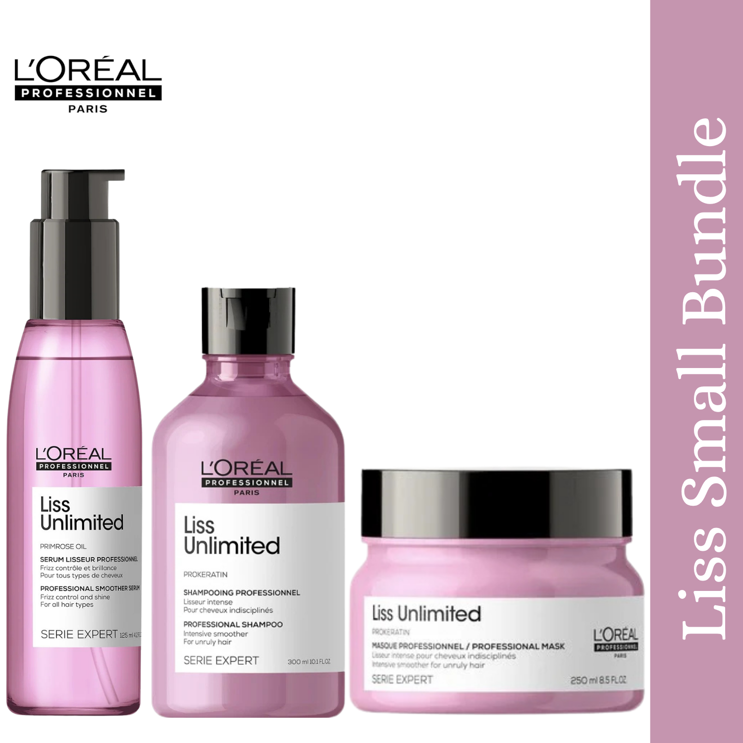 Loreal Professionnel Serie Expert Liss Unlimited Small Bundle