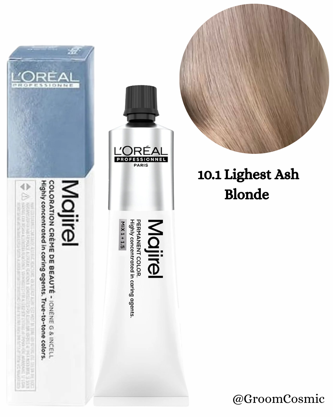Loreal Professionnel Majirel 10.1 Lightest Ash Blonde 60 Ml
