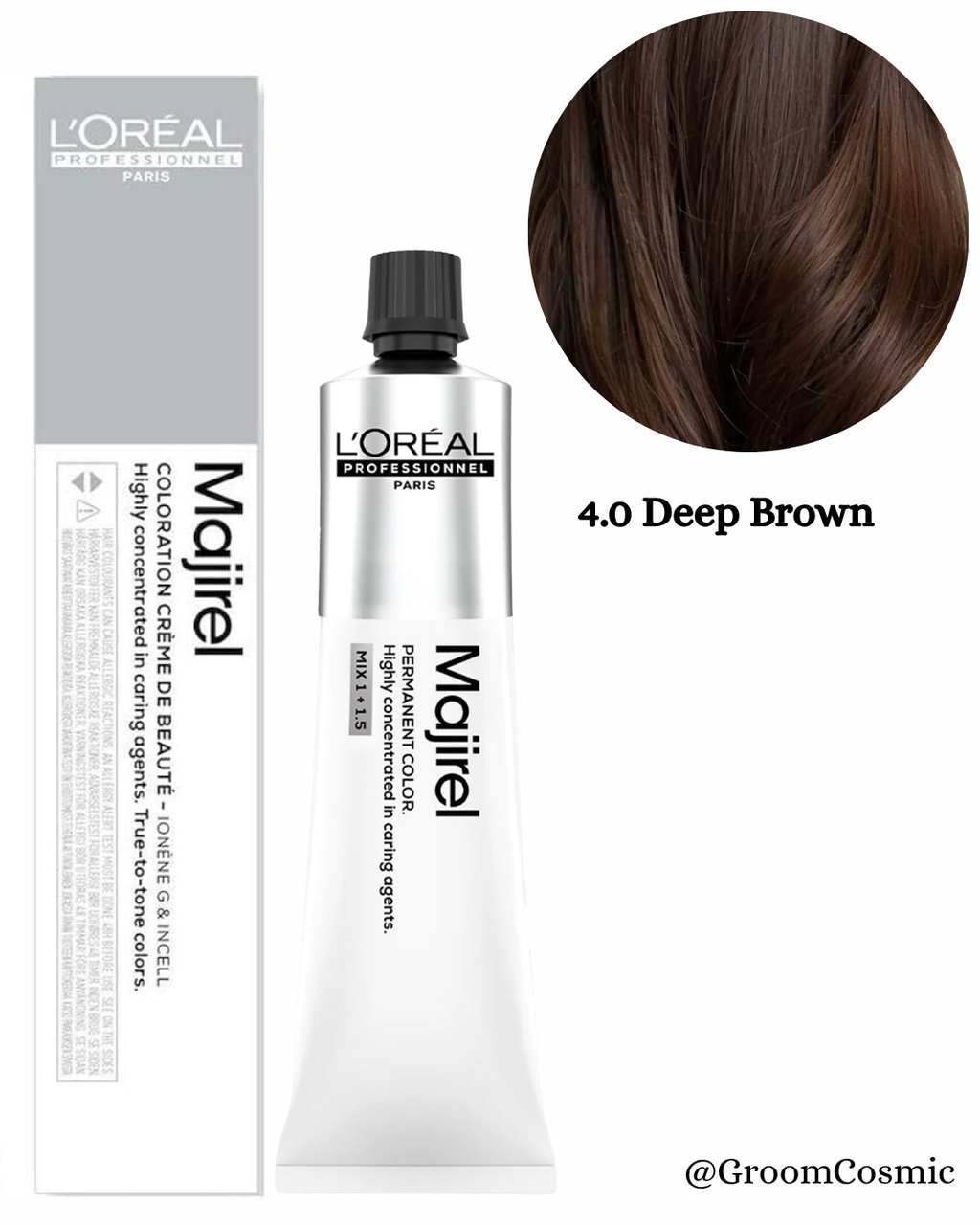 Loreal Professionnel Majirel 4.0 Deep Brown 60 Ml