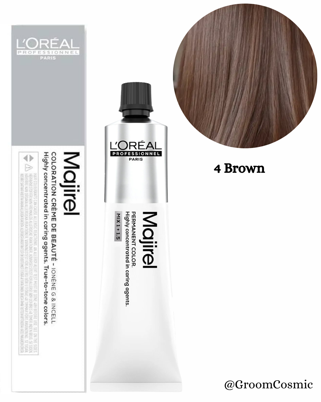 Loreal Professionnel Majirel 4 Brown 60 Ml