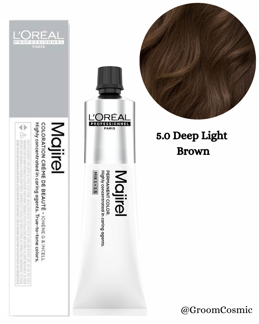 Loreal Professionnel Majirel 5.0 Deep Light Brown 60 Ml
