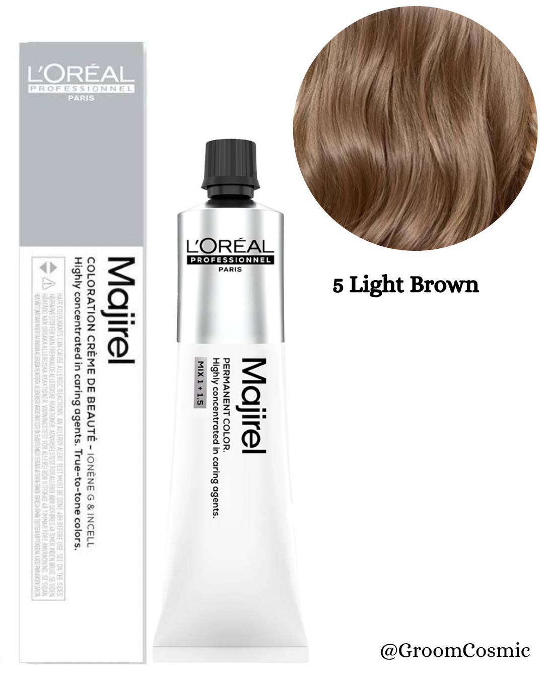 Loreal Professionnel Majirel 5 Light Brown 60 Ml
