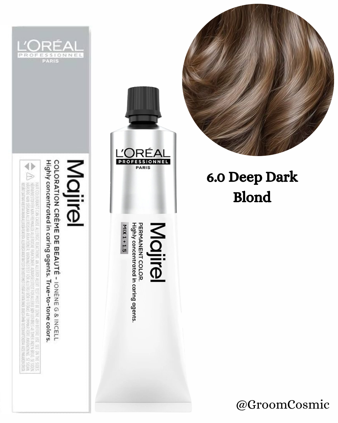 Loreal Professionnel Majirel 6.0 Deep Dark Blonde 60 Ml