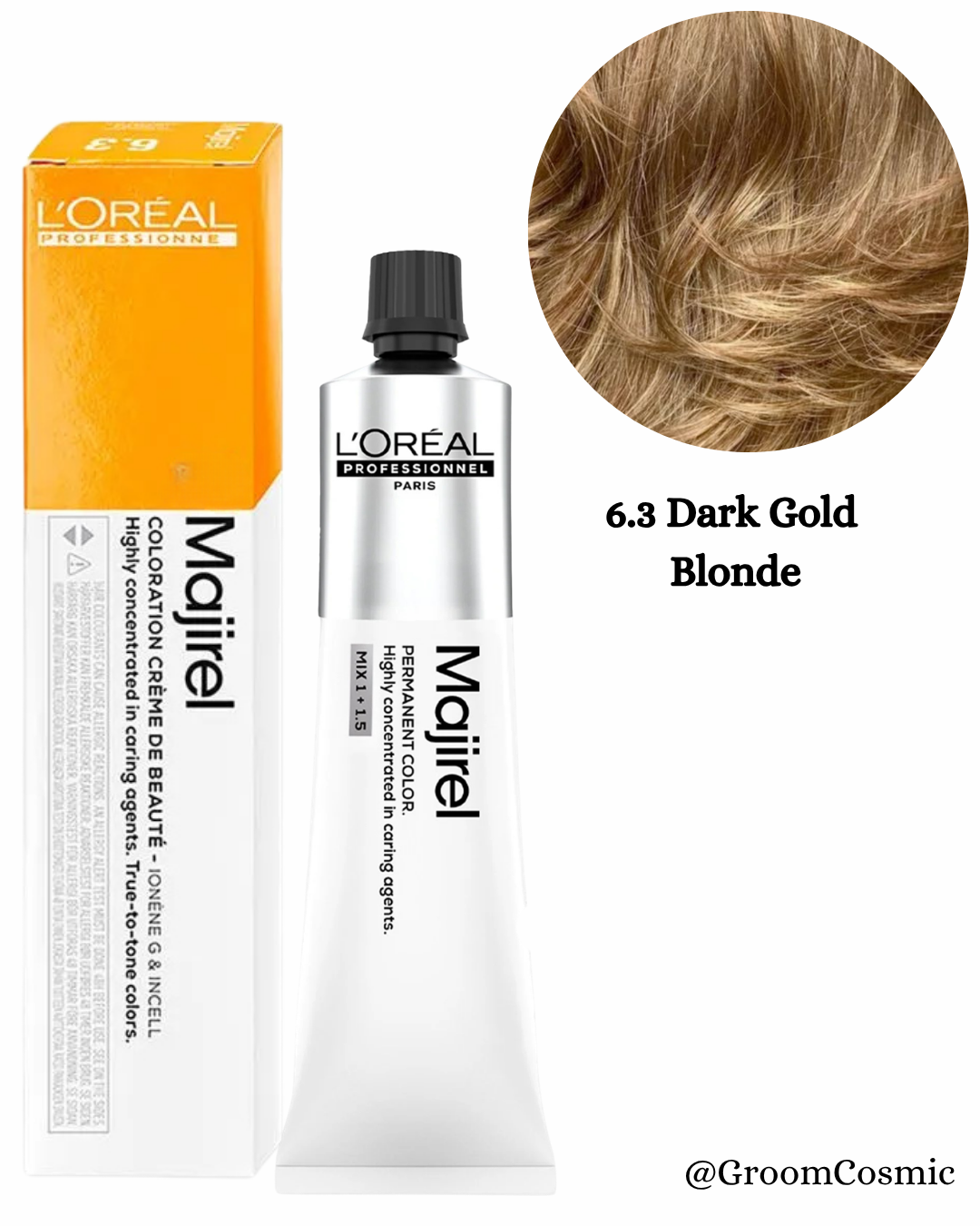 Loreal Professionnel Majirel 6.3 Dark Golden Blonde 60 Ml