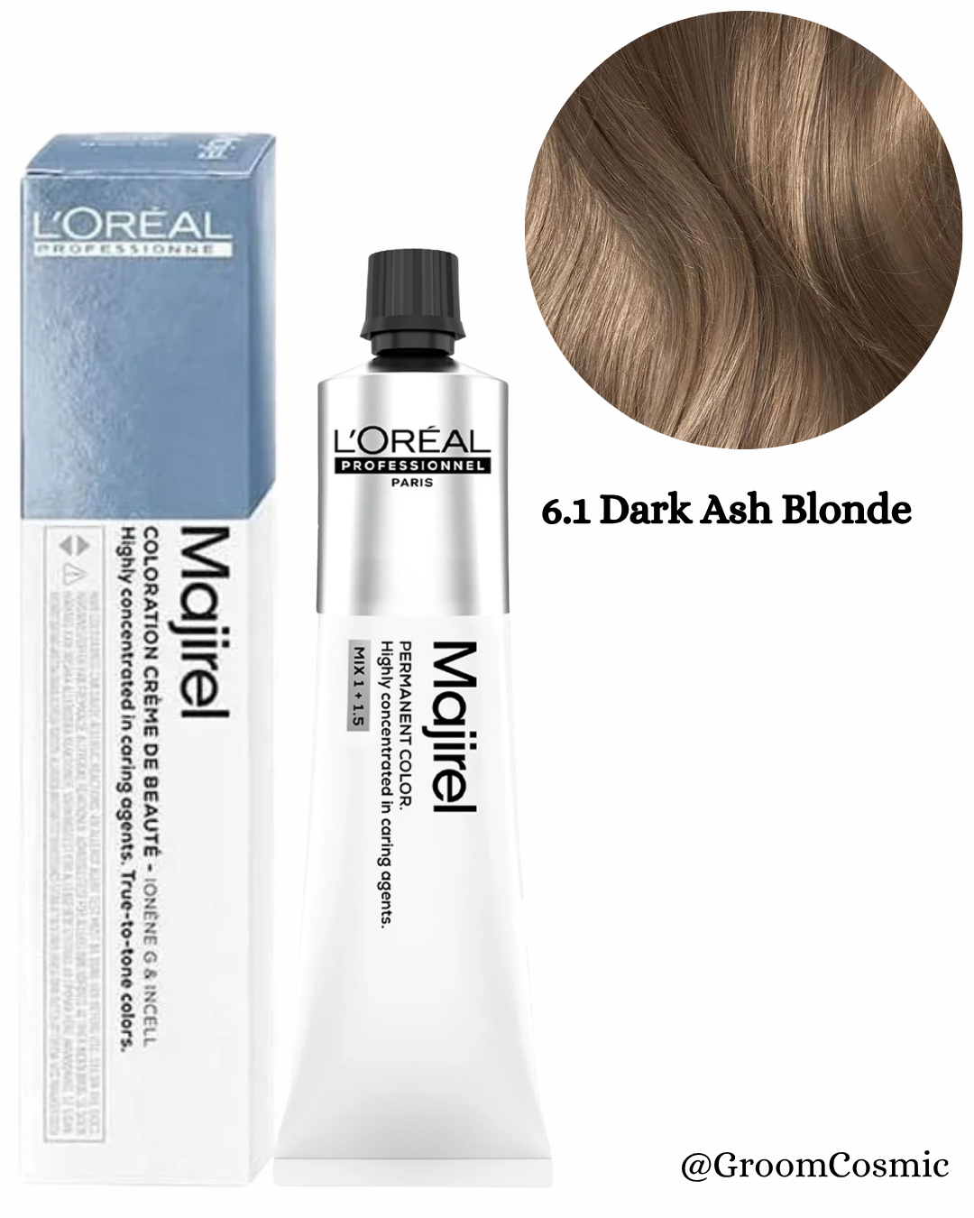 Loreal Professionnel Majirel 6.1 Dark Ash Blonde 60 Ml