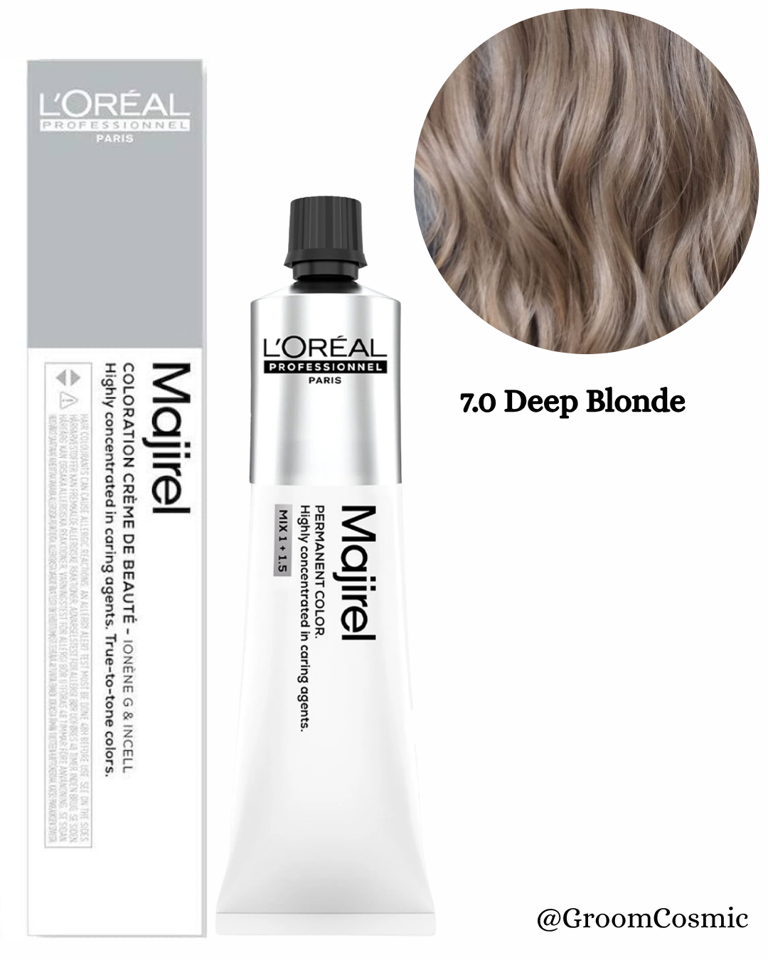 Loreal Professionnel Majirel 7.0 Deep Blonde 60 Ml
