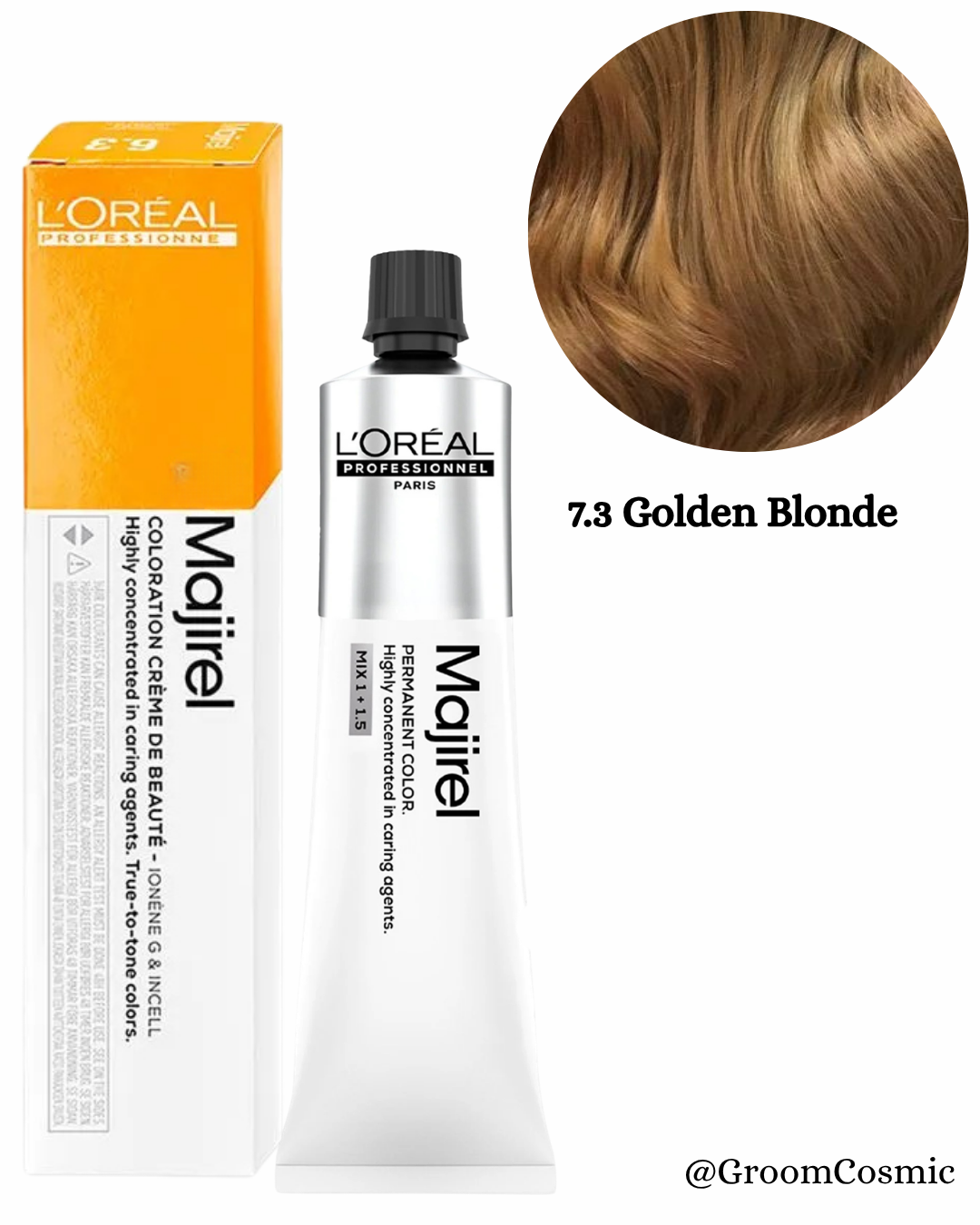 Loreal Professionnel Majirel 7.3 Golden Blonde 60 Ml