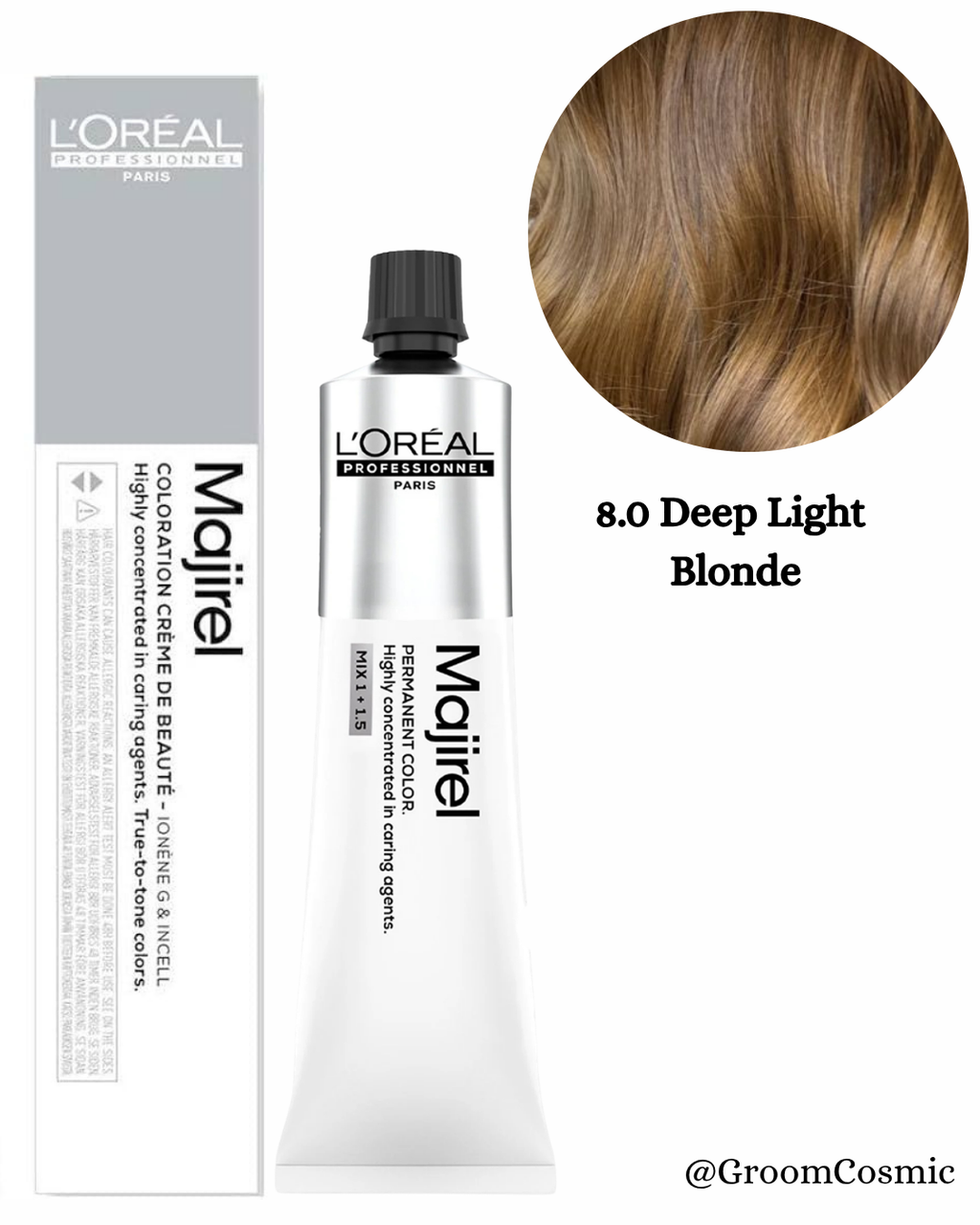 Loreal Professionnel Majirel 8.0 Deep Light Blonde 60 Ml