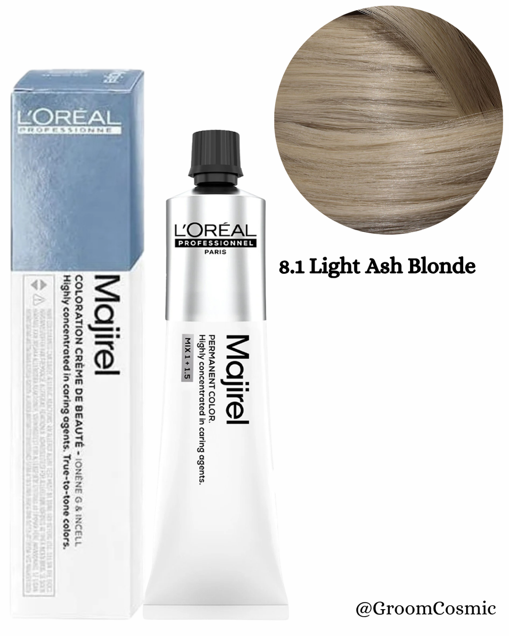Loreal Majirel 8.1 Light Ash Blonde 60 Ml