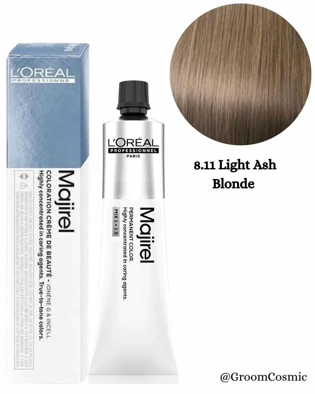Loreal Professionnel Majirel 8.11 Light Ash Blonde 60 Ml