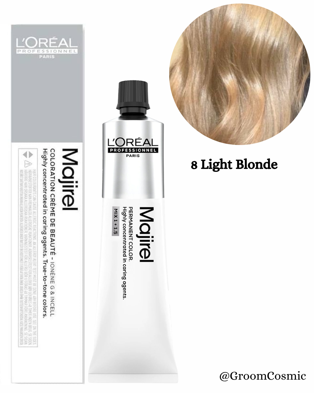 Loreal Professionnel Majirel 8 Light Blonde 60 Ml