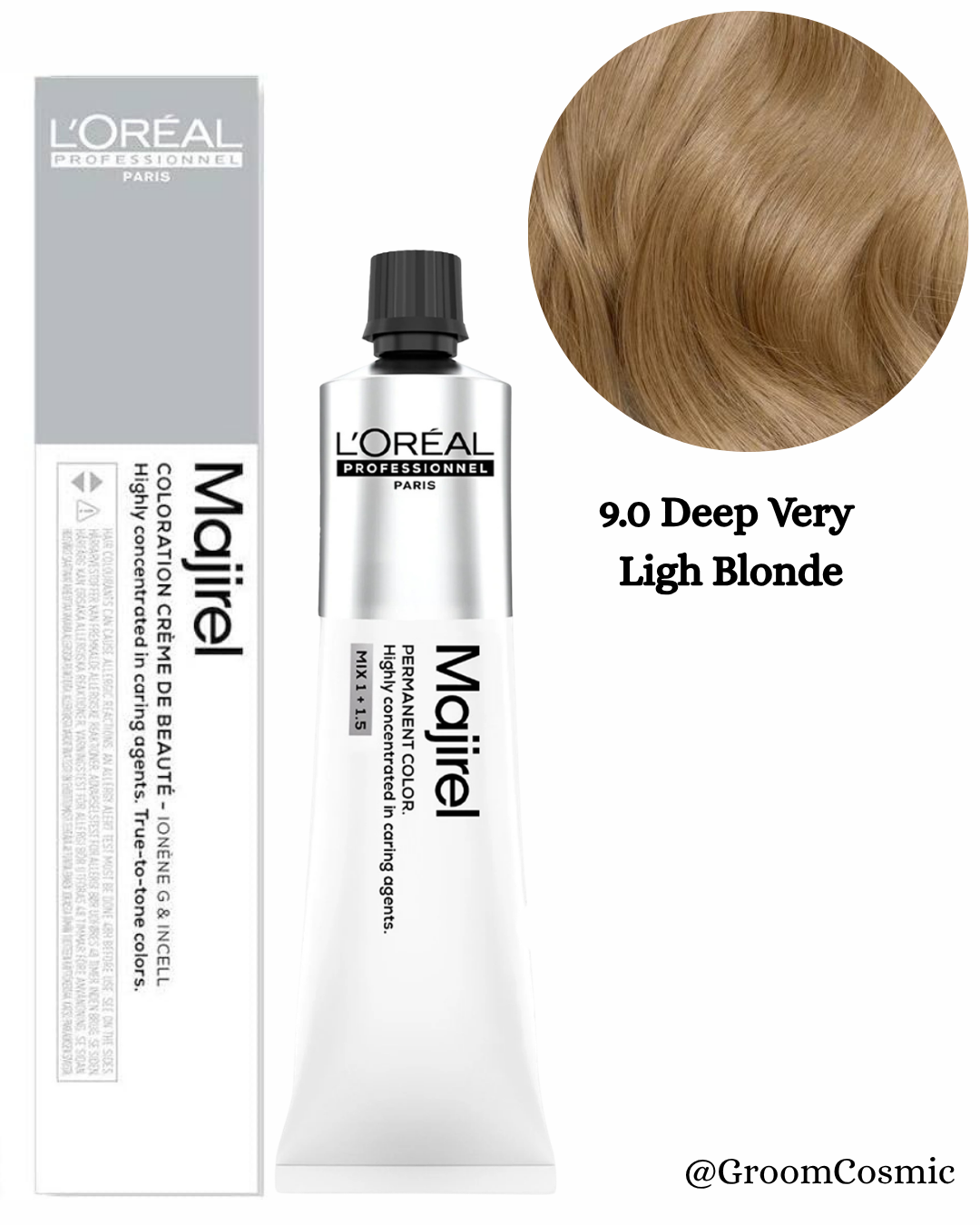 Loreal Professionnel Majirel 9.0 Deep Very Light Blonde 60 Ml