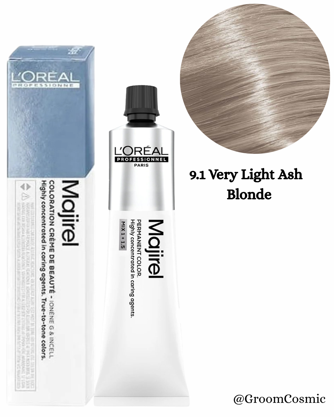 Loreal Professionnel Majirel 9.1 Very Light Ash Hair Color