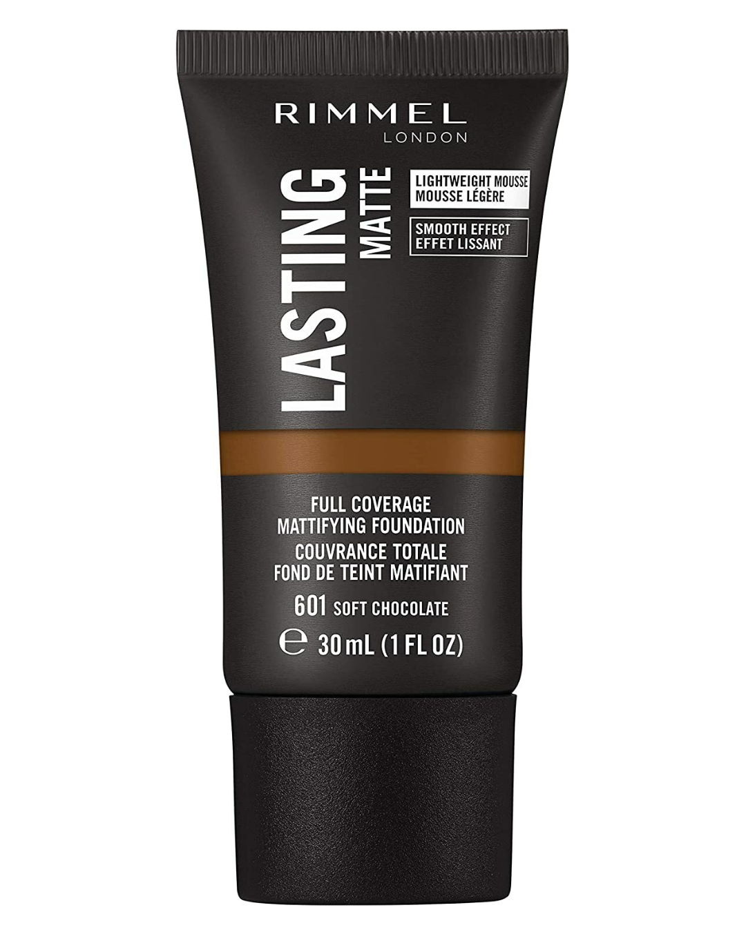 Rimmel London Lasting Matte Foundation 601 Soft Chocolate - 30 Ml
