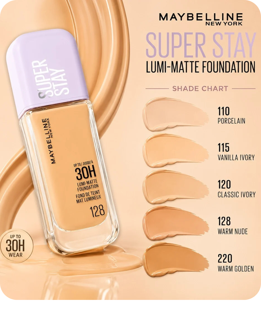 Maybelline Super Stay Lumi Matte Foundation 120 - 30 Ml