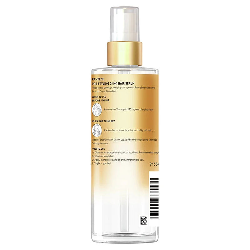 Pantene Gold Perfection Pre Styling 2 in 1 Hair Serum 90 Ml