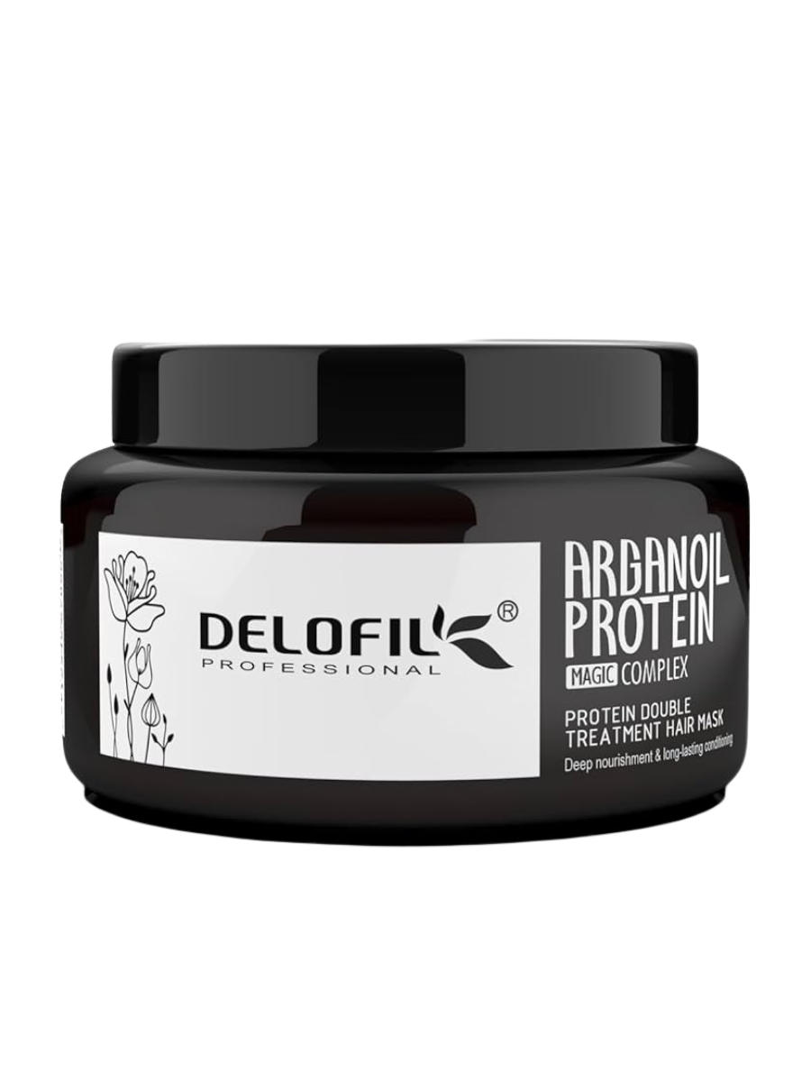 Delofil Argan Oil Protein Double Treatment Hair Mask - 500 Ml