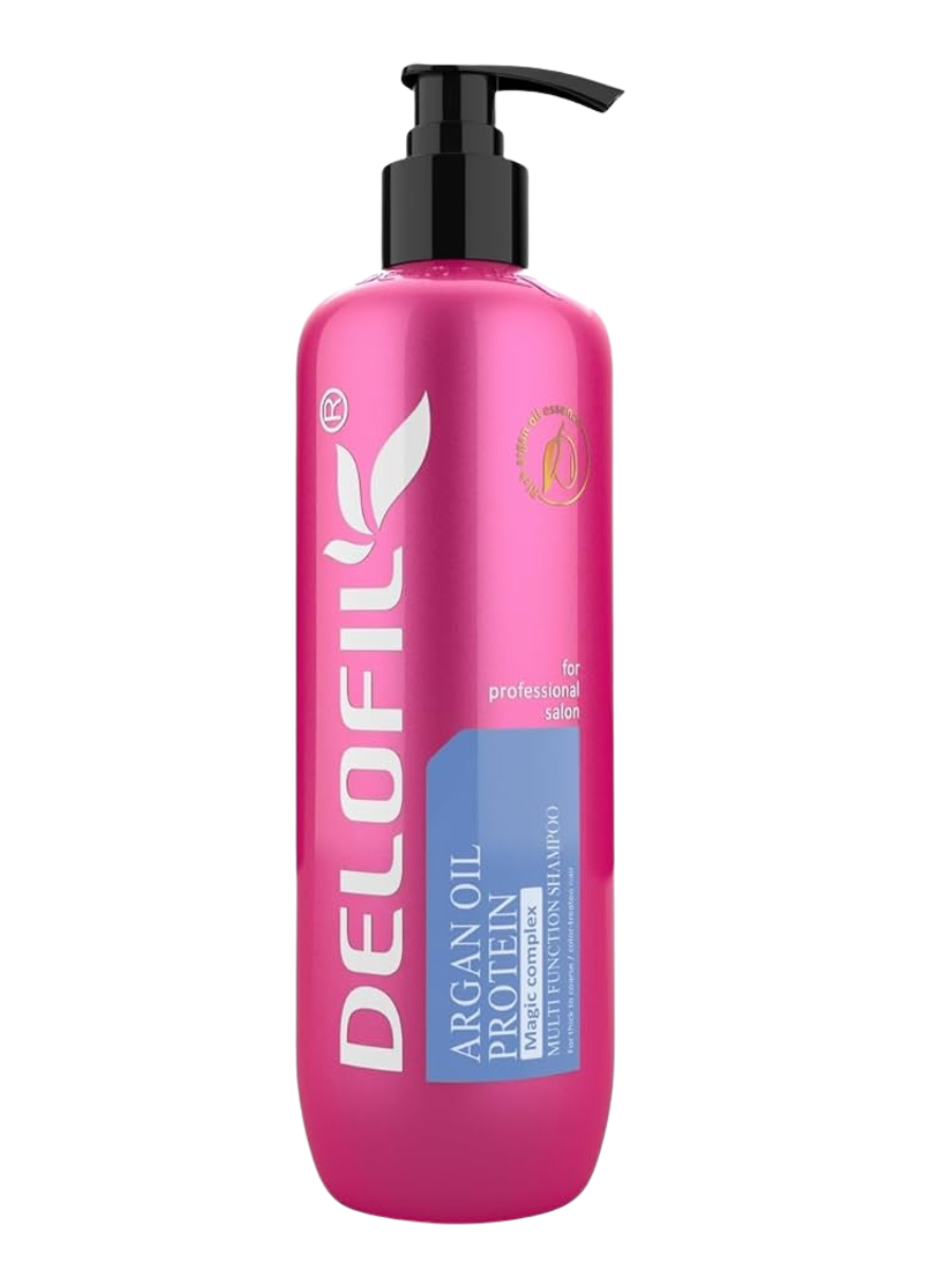 Delofil Professional Argan Oil Protein Multifunction Shampoo - 500 Ml