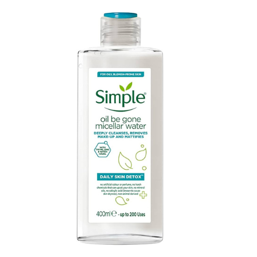 SIMPLE Daily Skin Detox Micellar water 400 Ml