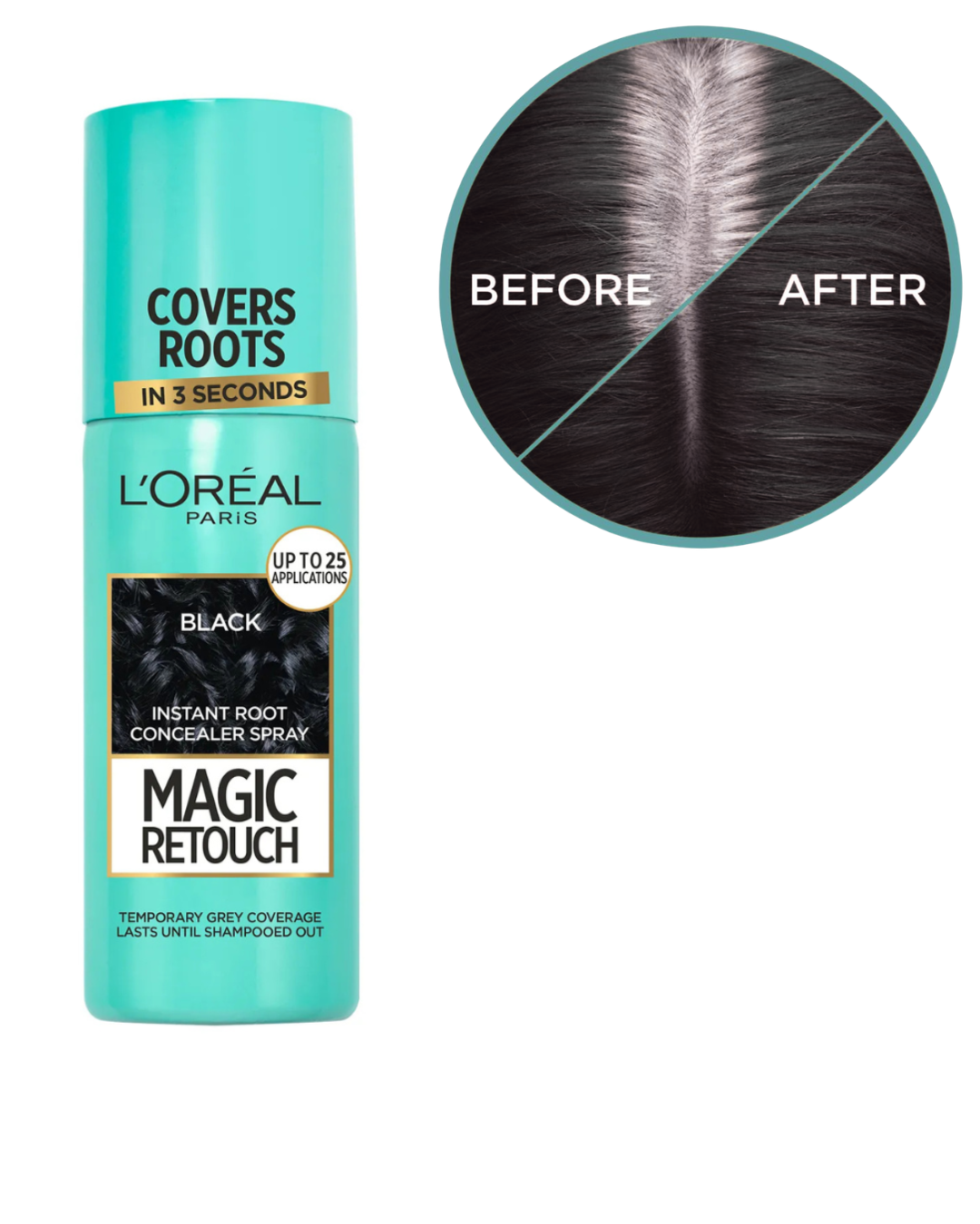 Loreal Magic Retouch Concealer Spray Black 75 Ml