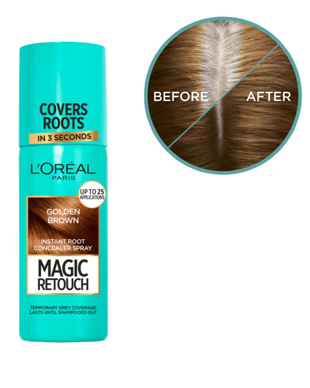 Loreal Magic Retouch Concealer Spray Golden Brown 75 Ml